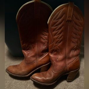 Vintage Leather cowgirlish boots
